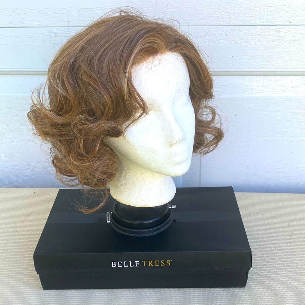 Belle Tress Devocion in Nutella Buttercream, heat friendly curly style